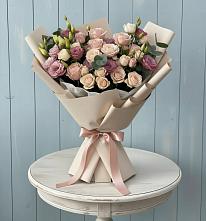 Букет цветов из:  Розы и Лизиантусы #REPLACE_PRED# Нестерово