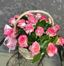 Цветочная композиция из Розы в корзине #REPLACE_PRED# Нестерово