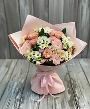Букет цветов из:  Гвоздики, Розы и Хризантемы в Нестерово