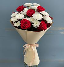Букет цветов из:  Розы и Хризантемы #REPLACE_PRED# Нестерово